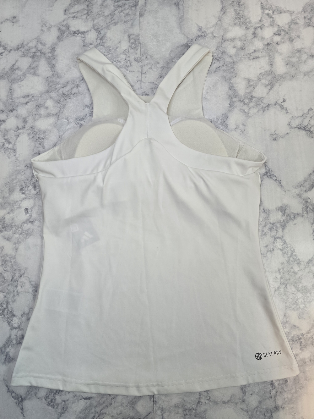 Adidas Women’s Tennis Tank Top Racerback White Medium - Picture 2 of 9